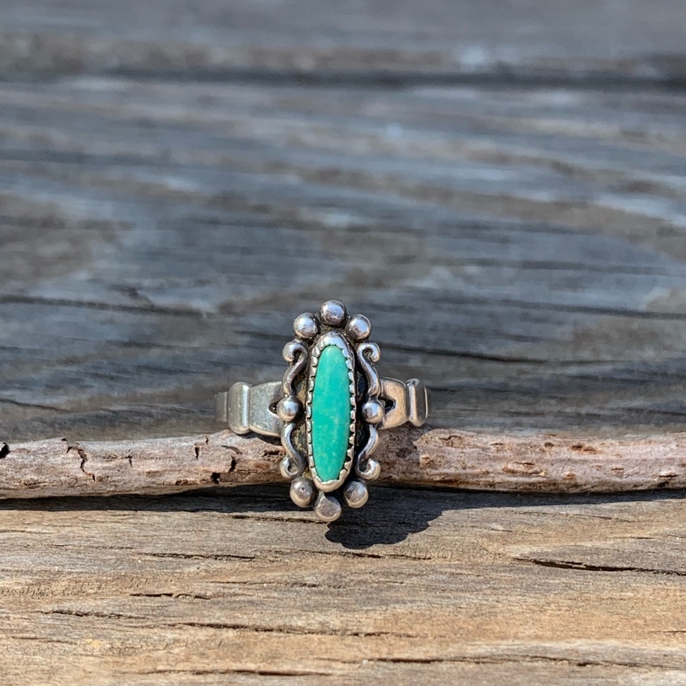 Vintage bell trading post ring